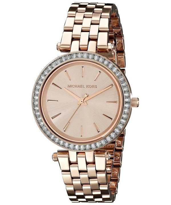 Michael Kors Darci Rose Gold Dial Rose Gold Stainless Steel Strap Watch for Women - MK3366 Buy Now By Michael Kors