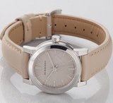 Burberry The City Beige Dial Beige Leather Strap Watch for Women - BU9207 Buy Now By Burberry