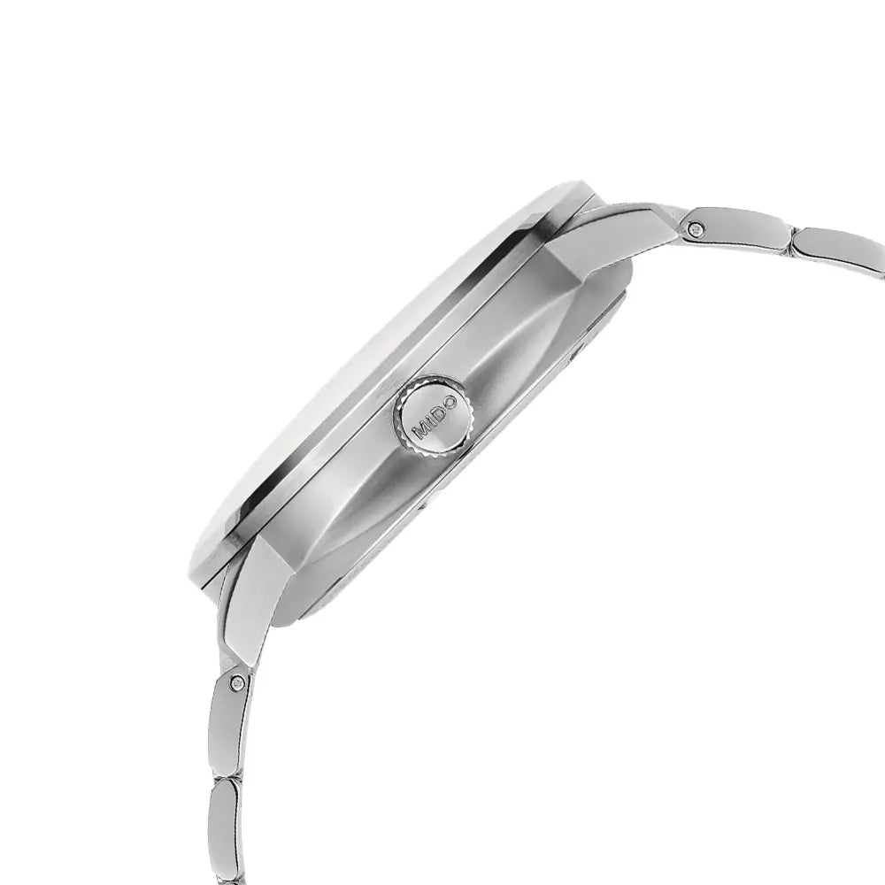 Mido Commander Automatic Gradient Blue Dial Silver Steel Strap Watch For Men - M021.407.11.411.01 Buy Now By Mido