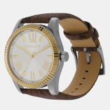 Michael Kors Lexington Silver Dial Brown Leather Strap Watch For Women - MK4745 Buy Now By Michael Kors