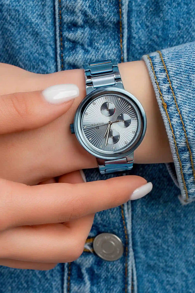 Tommy Hilfiger Joy Chronograph Blue Dial Blue Steel Strap Watch For Women - 1782535 Buy Now By Tommy Hilfiger