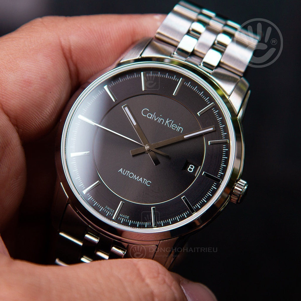 Calvin Klein Infinity Black Dial Silver Steel Strap Watch for Men - K5S34141 Buy Now By Calvin Klein