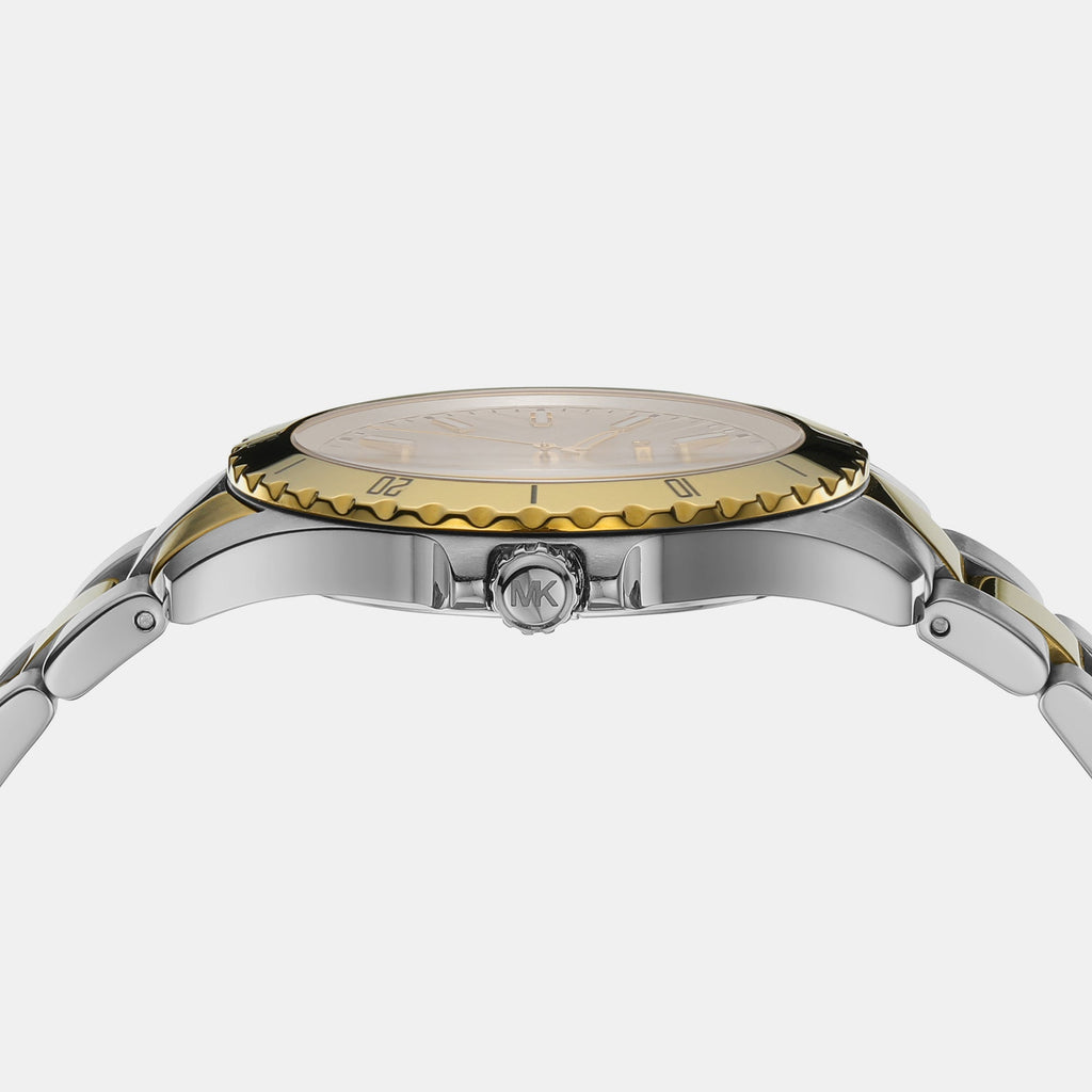 Michael Kors Everest Three Hand Silver Dial Two Tone Steel Strap Watch For Men - MK9141 Buy Now By Michael Kors