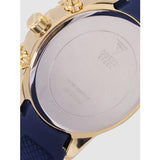 Guess Catalina Blue Gold Tone Blue Silicone Strap Watch For Women - W0562L2 Buy Now By Guess