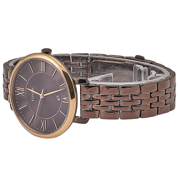 Fossil Jacqueline Brown Dial Brown Steel Strap Watch for Women - ES4275 Buy Now By Fossil