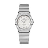Omega Constellation Manhattan Quartz Diamonds Mother of Pearl Dial Silver Steel Strap Watch for Women - 131.15.25.60.55.001 Buy Now By Omega
