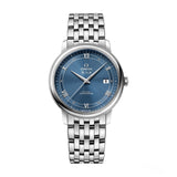 Omega De Ville Prestige Co-Axial Blue Dial Silver Steel Strap Watch for Men - 424.10.40.20.03.002 Buy Now By Omega