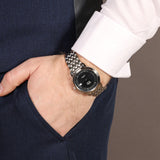 Omega De Ville Prestige Co-Axial Blue Dial Silver Steel Strap Watch for Men - 424.10.40.20.03.002 Buy Now By Omega