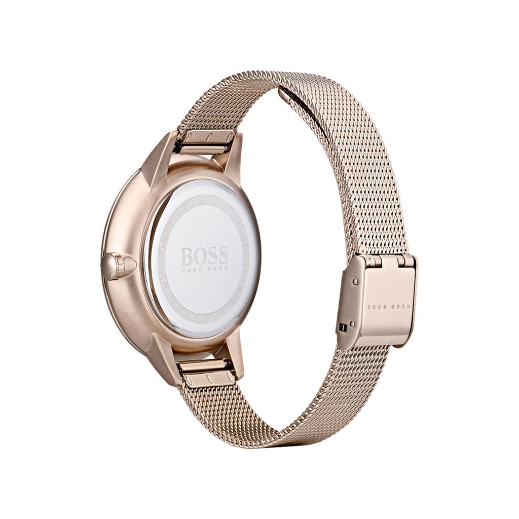 Hugo Boss Symphony Grey Dial Gold Mesh Bracelet Watch for Women - 1502424 Buy Now By Hugo Boss