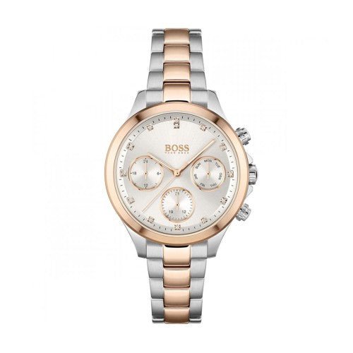 Hugo Boss Hera White Dial Two Tone Steel Strap Watch for Women - 1502564 Buy Now By Hugo Boss
