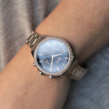 Hugo Boss Hera Blue Dial Gold Steel Strap Watch for Women - 1502566 Buy Now By Hugo Boss