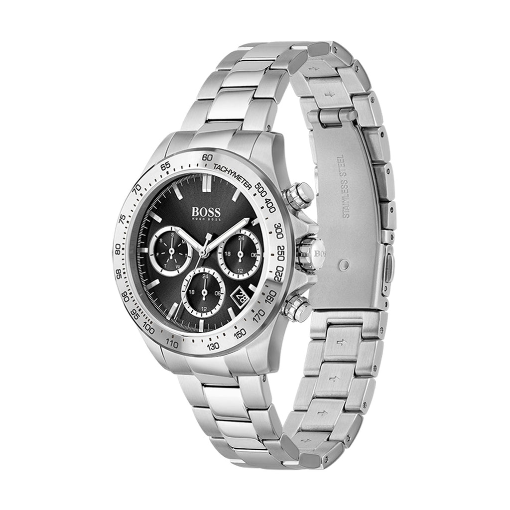Hugo Boss Ikon Black Dial Silver Steel Strap Watch for Men - 1512965 Buy Now By Hugo Boss