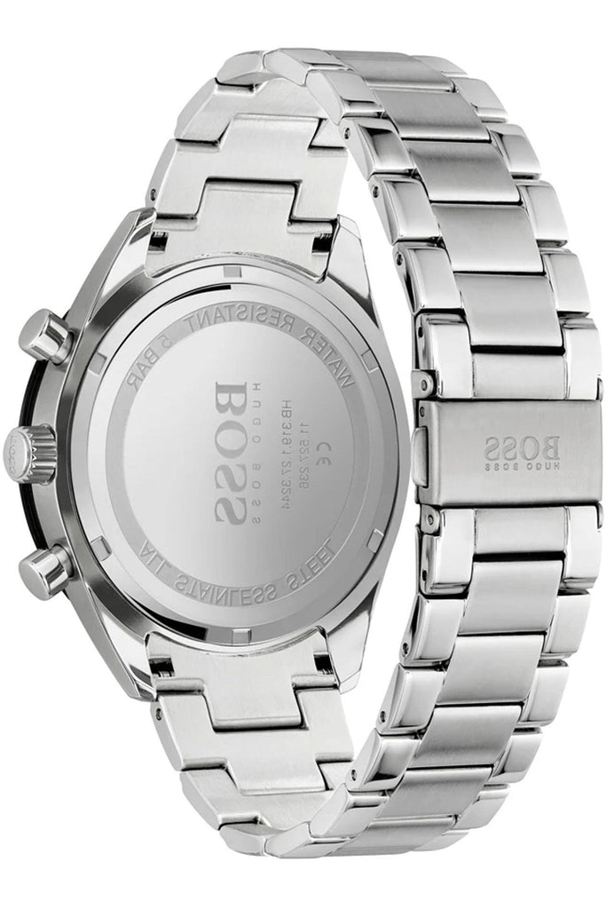 Hugo Boss Santiago Black Dial Silver Steel Strap Watch for Men - 1513862 Buy Now By Hugo Boss