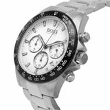 Hugo Boss Hero Chronograph White Dial Silver Steel Strap Watch for Men - 1513875 Buy Now By Hugo Boss