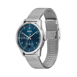 Hugo Boss Sophio Blue Dial Silver Mesh Bracelet Watch for Men - 1513942 Buy Now By Hugo Boss