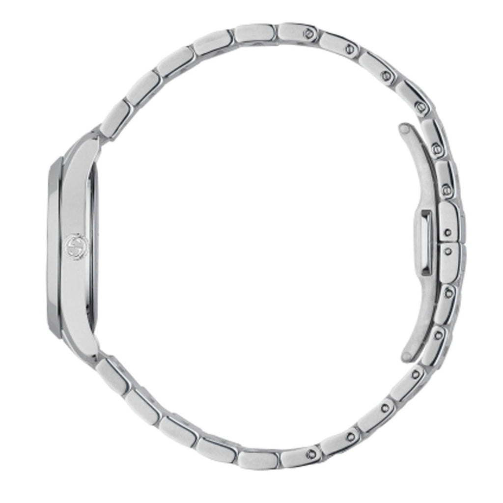 Gucci GG2570 Diamonds Black Dial Silver Steel Strap Watch For Women - YA142503 Buy Now By Gucci