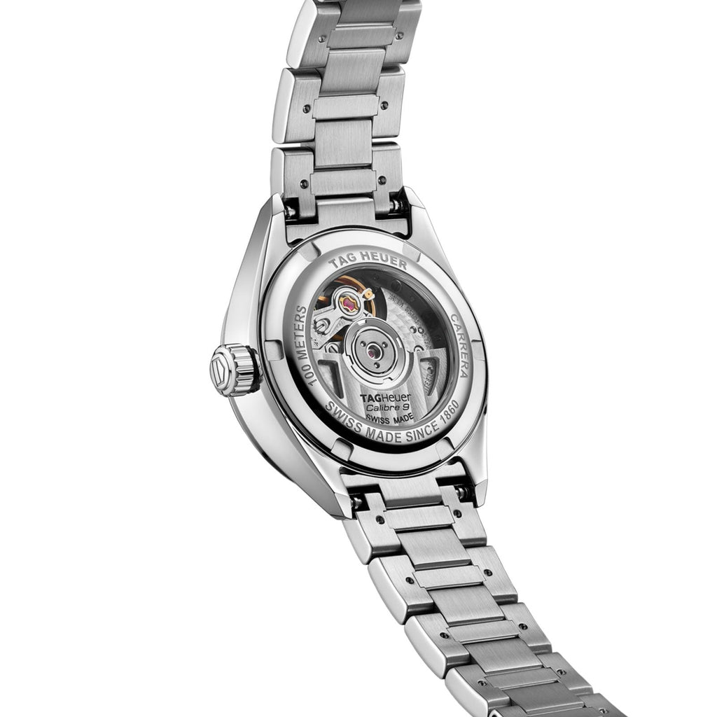 Tag Heuer Carrera Diamonds Mother of Pearl Dial Silver Steel Strap Watch for Women - WBN2412.BA0621 Buy Now By Tag Heuer