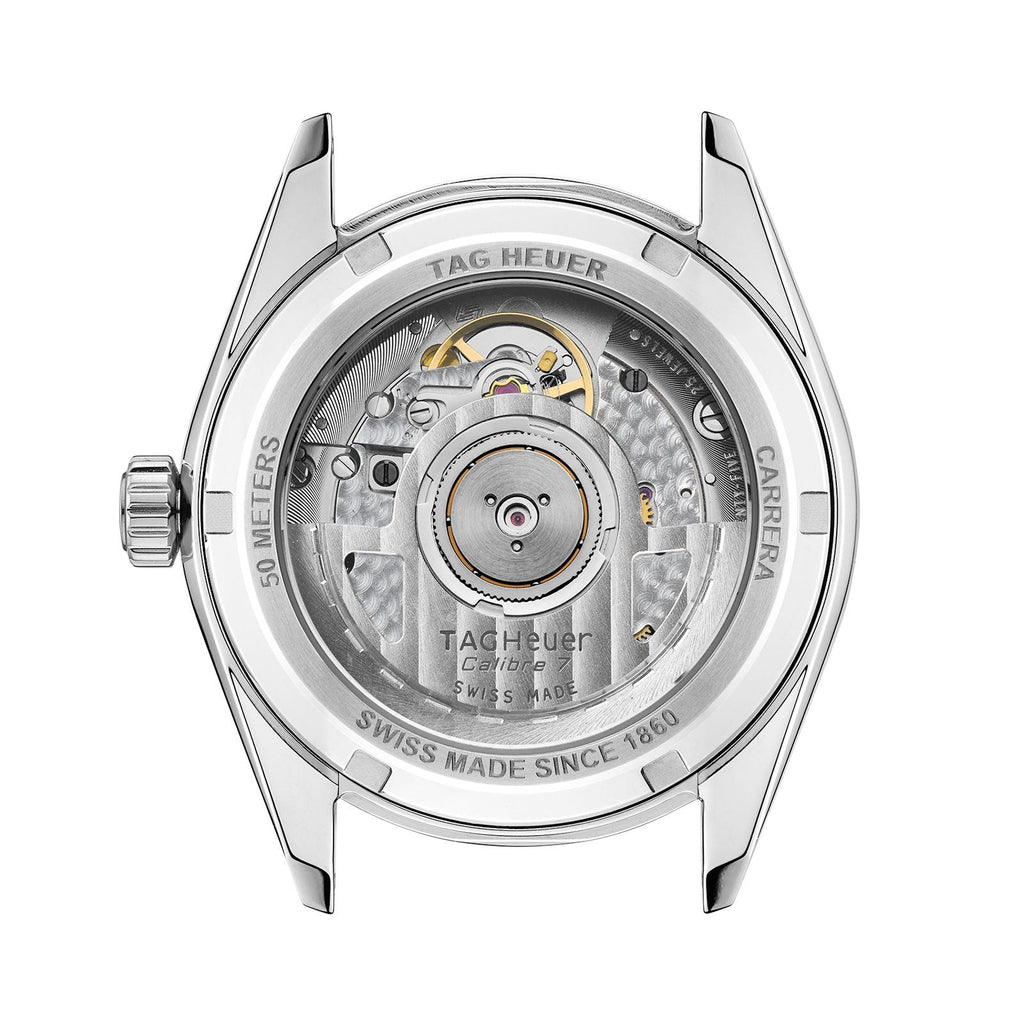 Tag Heuer Carrera Date Automatic 18K Pink Dial Silver Steel Strap Watch for Women - WBN2313.BA0001 Buy Now By Tag Heuer