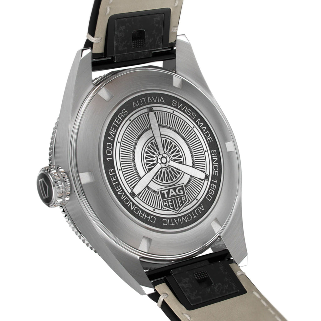 Tag Heuer Autavia Calibre 5 Automatic Blue Dial Brown Leather Strap Watch for Men - WBE5116.FC8266 Buy Now By Tag Heuer