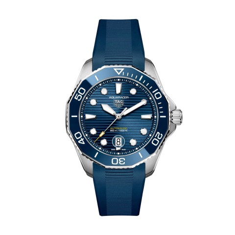 Tag Heuer Aquaracer Professional 300 GMT Automatic Blue Dial Blue Rubber Strap Watch for Men - WBP2010.FT6198 Buy Now By Tag Heuer