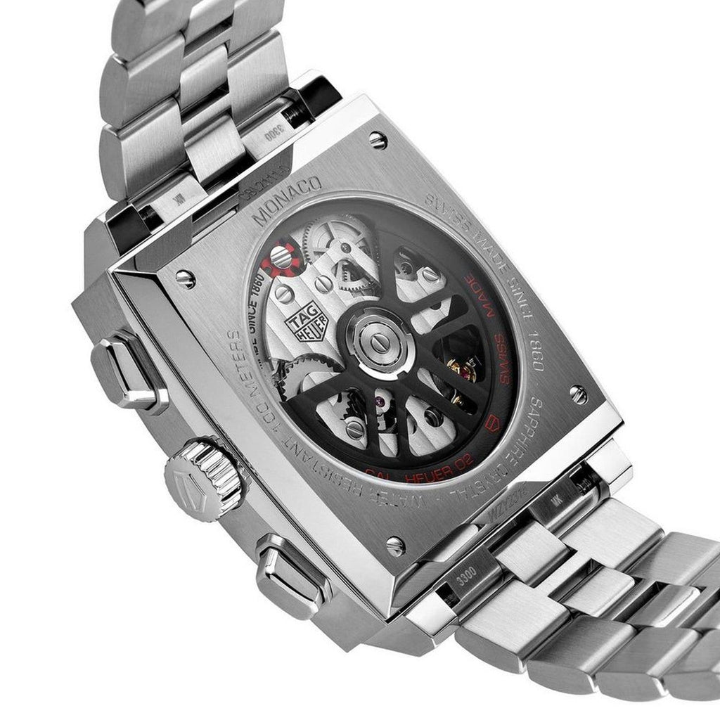Tag Heuer Monaco Automatic Chronograph Blue Dial Silver Steel Strap Watch for Men - CBL2111.BA0644 Buy Now By Tag Heuer