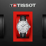 Tissot Le Locle Powermatic 80 Silver Dial Black Leather Strap Watch For Men - T006.407.16.033.00 Buy Now By Tissot
