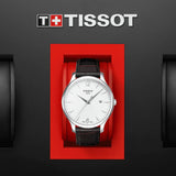 Tissot T Classic Tradition White Dial Brown Leather Strap Watch For Men - T063.610.16.037.00 Buy Now By Tissot