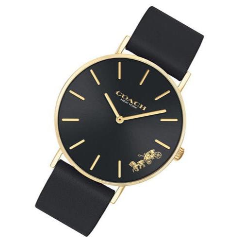 Coach Perry Black Dial Black Leather Strap Watch for Women - 14503333 Buy Now By Coach