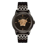 Versace Palazzo Empire Black Dial Black Steel Strap Watch for Men - VERD00518 Buy Now By Versace