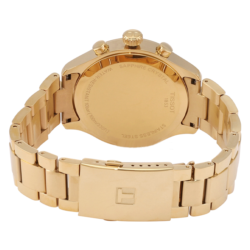 Tissot Chrono XL Classic Black Dial Gold Steel Strap Watch for Men - T116.617.33.051.00 Buy Now By Tissot