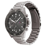 Tommy Hilfiger Larson Chronograph Grey Dial Silver Steel Strap Watch For Men - 1791918 Buy Now By Tommy Hilfiger