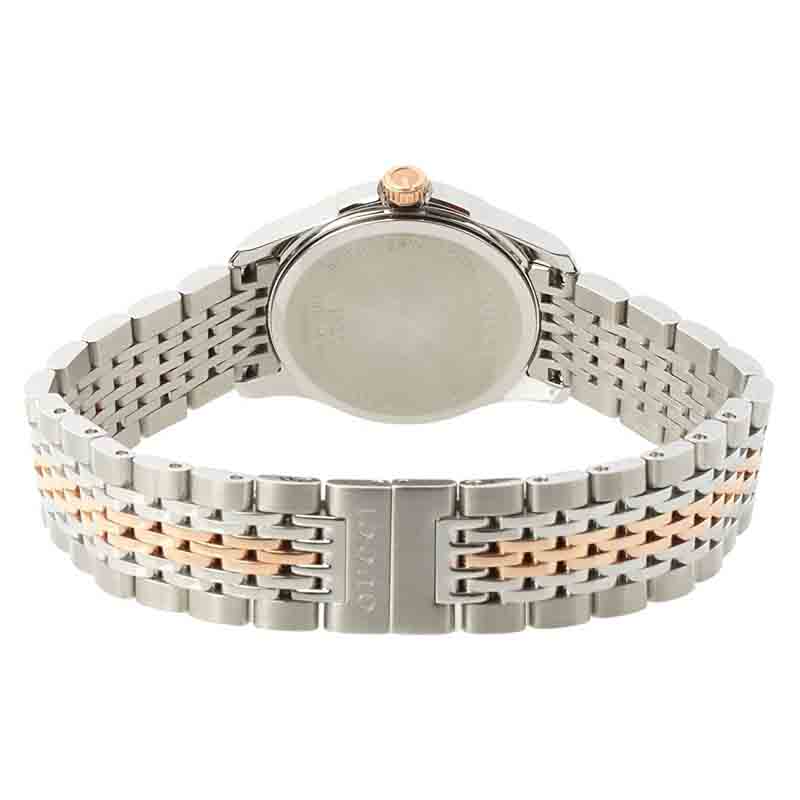 Gucci G Timeless Diamonds Mother of Pearl Dial Two Tone Mesh Bracelet Watch For Women - YA126514 Buy Now By Gucci