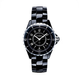 Chanel J12 Quartz Ceramic Black Dial Black Steel Strap Watch for Women - J12 H0682 Buy Now By Chanel