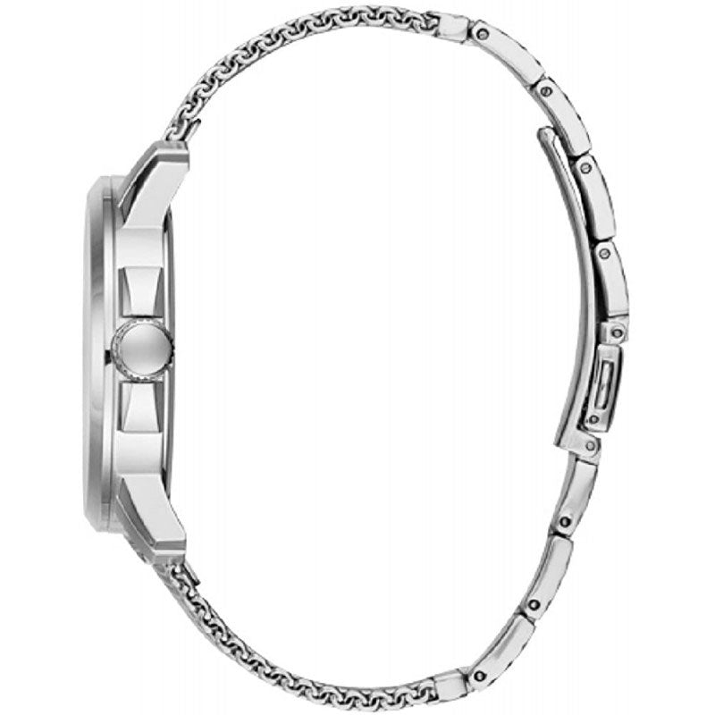 Guess Delancey Black Dial Silver Mesh Bracelet Watch for Men - W0871G1 Buy Now By Guess