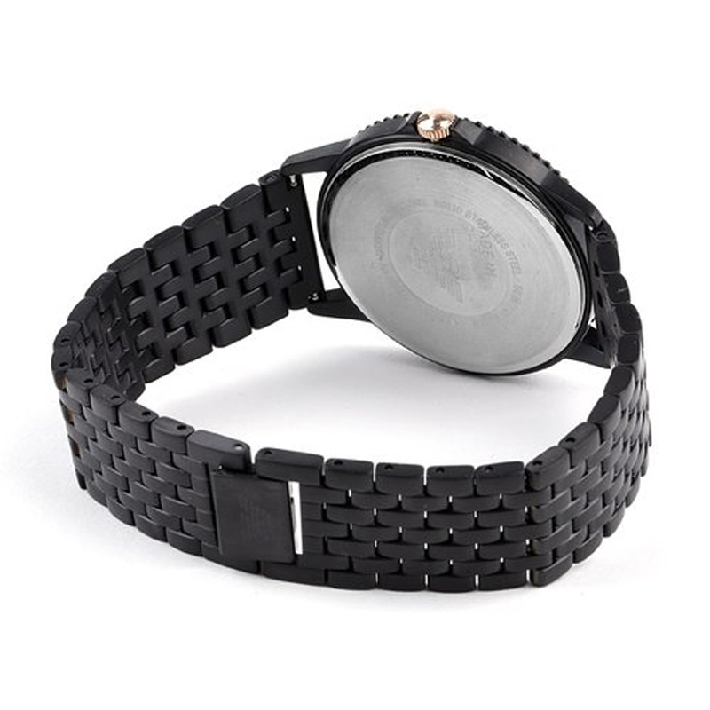 Emporio Armani Interchangeable Black Dial Black Steel Strap Watch For Men - AR80021 Buy Now By Emporio Armani