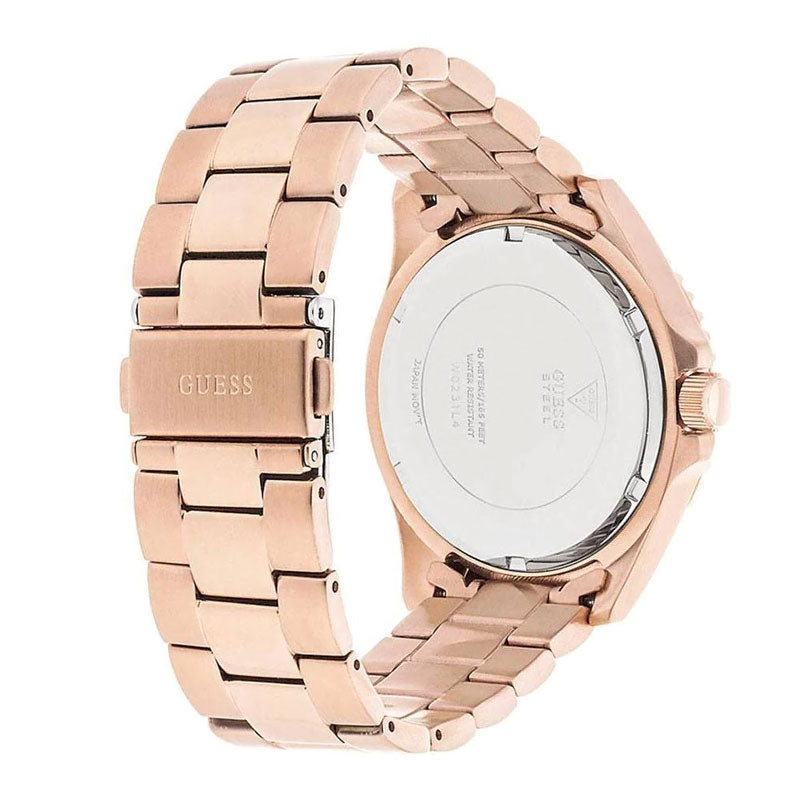 Guess BFF Multifunction Rose Gold Dial Rose Gold Steel Strap Watch for Women - W0231L4 Buy Now By Guess