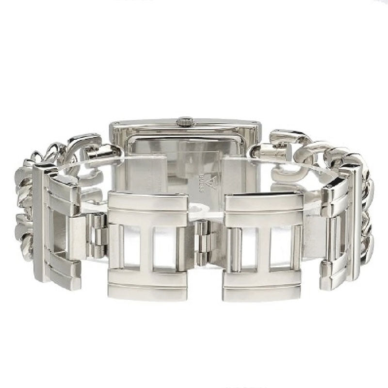 Guess Mod Heavy Metal Diamonds Silver Dial Silver Steel Strap Watch for Women - W95088L1 Buy Now By Guess