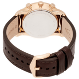 Fossil Goodwin Chronograph White Dial Brown Leather Strap Watch for Men - FS5415 Buy Now By Fossil