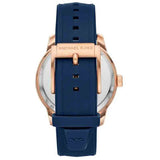 Michael Kors Cunningham Multifunction Blue Dial Blue Rubber Strap Watch For Men - MK7163 Buy Now By Michael Kors