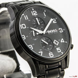 Hugo Boss Chronograph Black Dial Black Steel Strap Watch for Men - 1513180 Buy Now By Hugo Boss