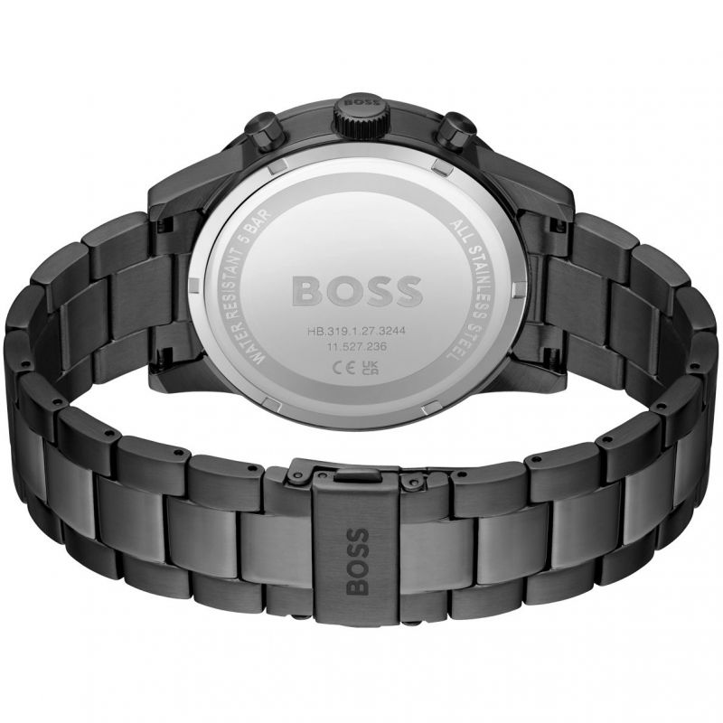Hugo Boss Allure Chronograph Grey Dial Grey Steel Strap Watch for Men - 1513924 Buy Now By Hugo Boss