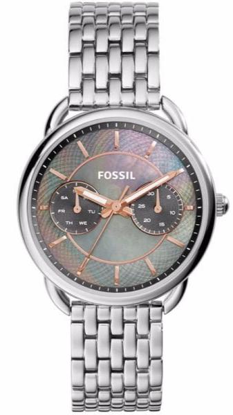 Fossil Tailor Mother of Pearl Black Dial Silver Steel Strap Watch for Women - ES3911 Buy Now By Fossil