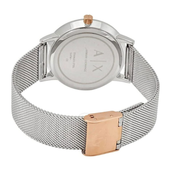Armani Exchange Lola Analog White Dial Silver Mesh Strap Watch For Women - AX5537 Buy Now By Armani Exchange