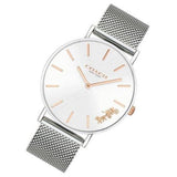 Coach Perry White Dial Silver Mesh Bracelet Watch for Women - 14503124 Buy Now By Coach