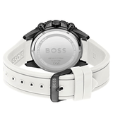 Hugo Boss Admiral Chronograph Black Dial White Rubber Strap Watch for Men - 1513966 Buy Now By Hugo Boss