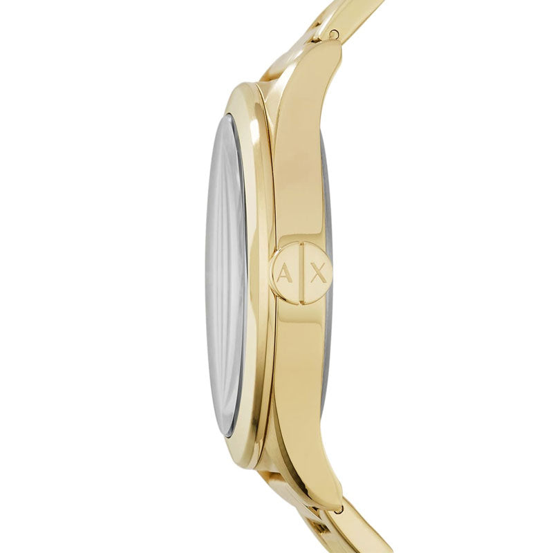 Armani Exchange Nico Analog Black Dial Gold Steel Strap Watch For Men - AX2328 Buy Now By Armani Exchange