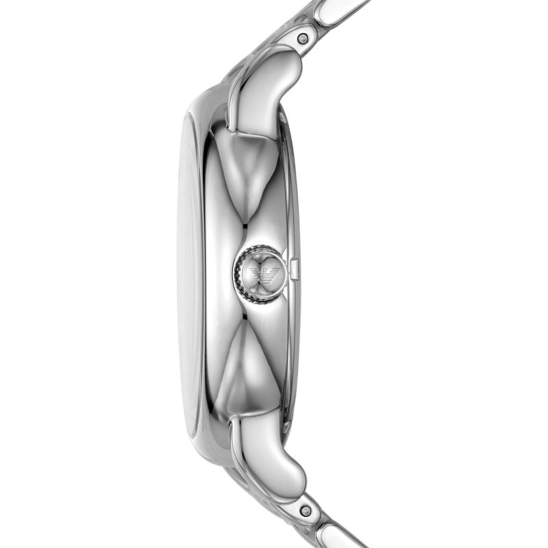 Emporio Armani Luigi Chronograph Skeleton Blue Dial Silver Steel Strap Watch For Men - AR60036 Buy Now By Emporio Armani