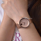 Movado Edge Rose Gold Dial Rose Gold Steel Strap Watch for Women - 3680013 Buy Now By Movado