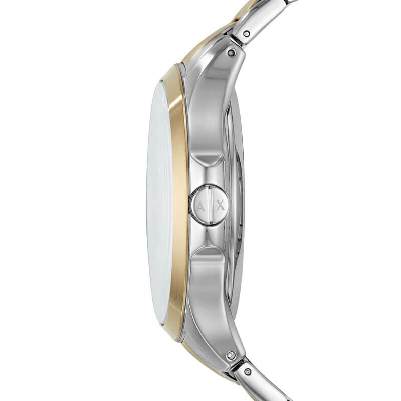 Armani Exchange Hampton Chronograph Grey Dial Two Tone Steel Strap Watch For Men - AX2403 Buy Now By Armani Exchange