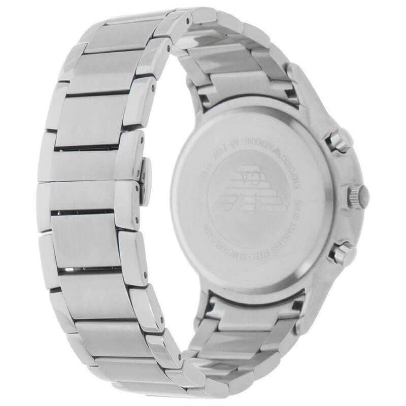 Emporio Armani Renato Chronograph Cream Dial Silver Steel Strap Watch For Men - AR2458 Buy Now By Emporio Armani